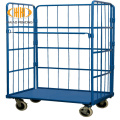 durable galvanized logistic rolling hand trolley cart